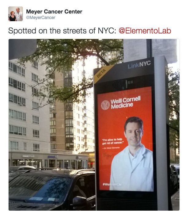 Olivier Elemento Weill Cornell Medicine cancer center hospital best NYC