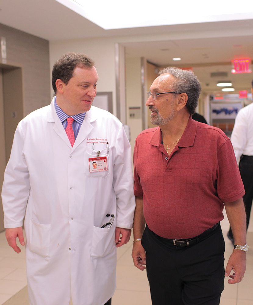 Dr. Richard Furman and patient Bob Azopardi 