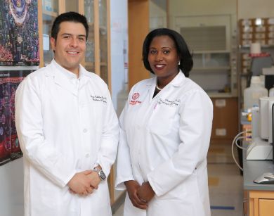 Dr. Eloise Chapman-Davis and Dr. Juan R. Cubillos-Ruiz