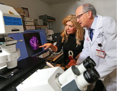 Evi Giannakakou, PhD (left), and David Nanus, MD