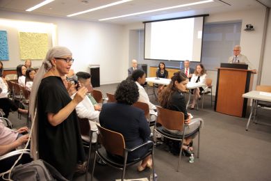 Patient Jessica Morris at the NYC regional Cancer Moonshot Summit at Weill Cornell NewYork-Presbyterian