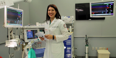 Heather Yeo, M.D. at work at Weill Cornell Medicine