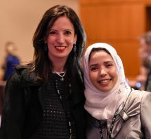 Khaoula Mazouzi, M.D., with her IDEA mentor Eleni Andreopoulou, M.D.