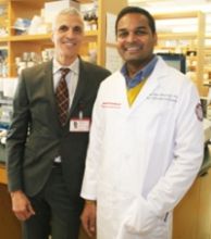 Mark M. Souweidane, MD, and CBTP researcher Uday Maachani, PhD, are two of the co-authors on the new paper describing biomarkers for DIPG.