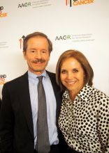 Lew Cantley and Katie Couric at Stand Up to Cancer/AACR announcement event
