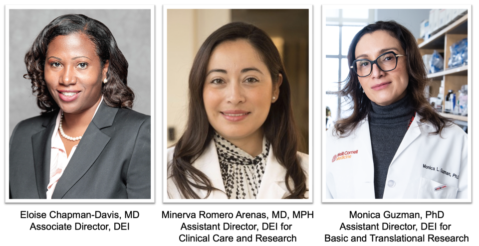 Eloise Chapman-Davis, Minerva Romero Arenas, Monica Guzman