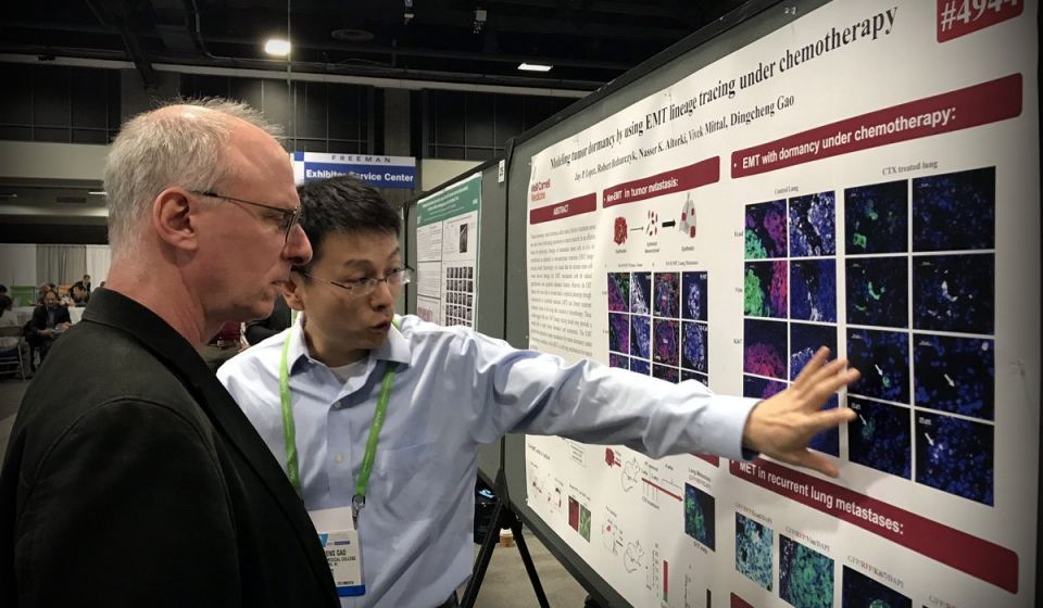 Ding Chen Gao presents his cell lineage tracing model